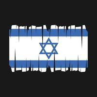 vecteur de drapeau d'israël