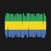 vecteur de drapeau gabon