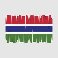 vecteur de drapeau de gambie