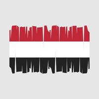 vecteur de drapeau du Yémen