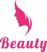 une Facile et élégant logo conception avec une moitié visage de une magnifique femme, représentant beauté et santé. le logo est parfait pour entreprises dans le beauté, soins de la peau, ou santé industrie vecteur