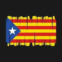 vecteur de drapeau de la Catalogne