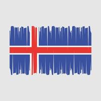 vecteur de drapeau de l'islande