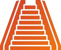 style d'icône d'escalator vecteur