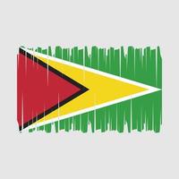 vecteur de brosse drapeau guyane