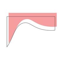 ligne dynamique abstrait formes vecteur