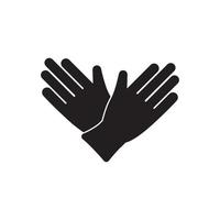 gants symbole icône, illustration conception modèle. vecteur