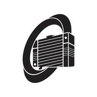voiture radiateur icône vecteur illustration symbole conception eps dix