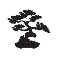 bonsaï symbole icône, illustration conception modèle. vecteur