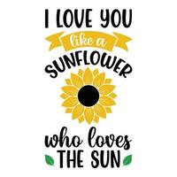 tournesol sublimation svg des dossiers pour cricut - motivation tournesol citations silhouette vecteur