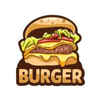 vecteur de logo de hamburger