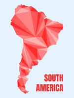 Vecteurs de carte unique Amérique du Sud moderne vecteur