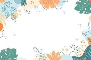 vecteur illustration de Facile et magnifique floral Contexte avec copie espace zone. adapté pour bannière, présentation, affiche, arrière-plan, etc