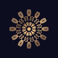 mandala modèle circulaire fleur conception pour arabe Festival conception Contexte. vecteur