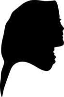 vecteur silhouette image de musulman femme avec hijab, arabe femme. pour logo modèle icône hijab boutique musulman boutique etc. graphique illustration