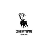 caribou logo conception icône. caribou logo conception inspiration. artic animal logo conception modèle. vecteur