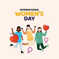 international aux femmes journée conception pour international moment vecteur