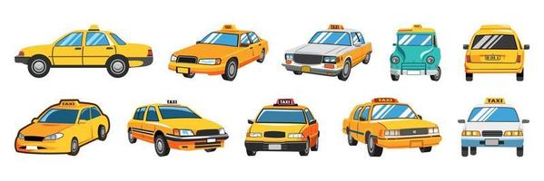 Taxi vecteur ensemble collection graphique clipart conception