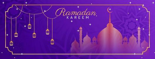 content islamique Ramadan eid mubarak couverture page modèle. vecteur