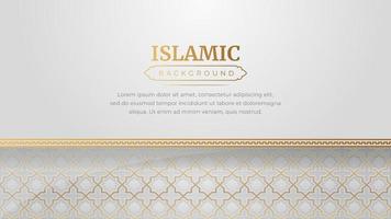 islamique arabe d'or ornement frontière Cadre modèle Contexte avec copie espace pour texte vecteur