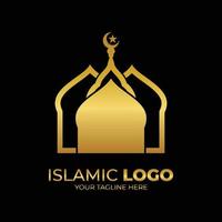 islamique mosquée logo conception inspiration vecteur