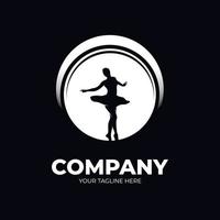 Danse ballet logo conception inspiration vecteur