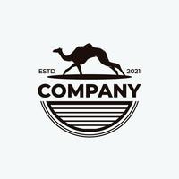 animal logo - chameau logo conception inspiration vecteur