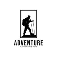 randonnée aventure logo conception inspiration vecteur