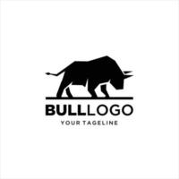 élégant supporter taureau art logo conception inspiration vecteur