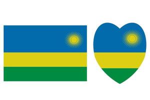 Rwanda officiellement drapeau gratuit vecteur