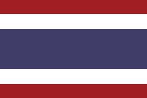 thaïlandais drapeau icône , Thaïlande drapeau gratuit vecteur
