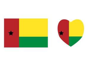 uinéa Bissau drapeau. officiel couleurs et proportions. nationale Guinée Bissau drapeau gratuit vecteur