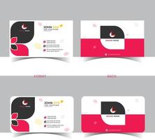 moderne Créatif affaires carte modèle conception ensemble. vecteur illustration eps dix. avec noir, blanc, et rouge couleur.