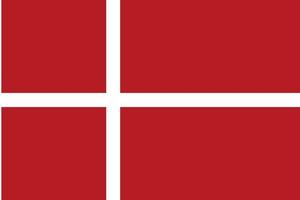 Danemark officiellement drapeau gratuit vecteur