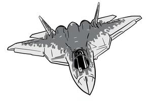 illustration de jet combattant pilote vecteur