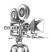 rétro vidéo caméra vecteur Stock illustration