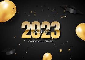 content classe de 2023 salutation vecteur illustration eps10