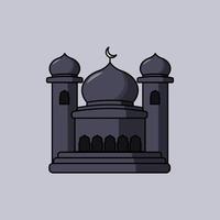 mosquée pour Ramadan, eid Al Fitr, et eid Al adha dessins vecteur