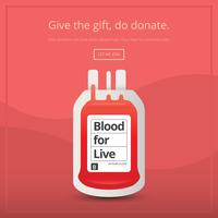 Dons de collecte de sang pour le modèle d'affiche de la loi sociale en direct