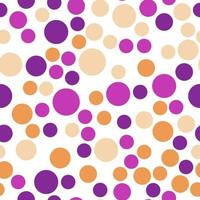 vibrant sans couture répéter modèle de violet, beige, Orange bulles pour impression sur vêtements, Sacs, tasses, fonds d'écran, cartes postales, emballages et autre surfaces vecteur