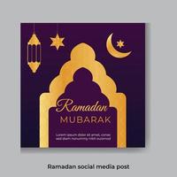 Ramadan kareem vente et islamique social médias Publier et la toile bannière modèle vecteur