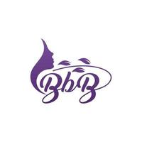 lettre bbb femme la nature beauté élégant Créatif logo vecteur