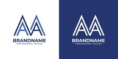 lettre aa ligne monogramme logo, adapté pour tout affaires avec une ou aa initiales. vecteur