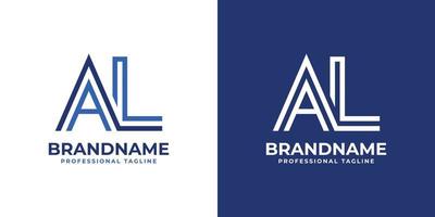 lettre Al ligne monogramme logo, adapté pour tout affaires avec Al ou la initiales. vecteur