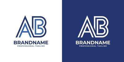 lettre un B ligne monogramme logo, adapté pour tout affaires avec un B ou ba initiales. vecteur