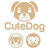 mignonne kawaii tête chien chiot mascotte dessin animé logo conception icône illustration personnage vecteur art. pour chaque Catégorie de entreprise, entreprise, marque comme animal de compagnie boutique, produit, étiqueter, équipe, badge, étiquette