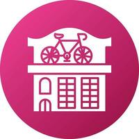 bicyclette magasin icône style vecteur