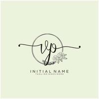 initiale vice-président féminin logo collections modèle. écriture logo de initiale signature, mariage, mode, bijoux, boutique, floral et botanique avec Créatif modèle pour tout entreprise ou entreprise. vecteur