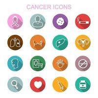 icônes de grandissime cancer vecteur
