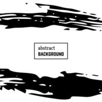 arrière-plan dessiné à la main avec des coups de pinceau abstraits. conception minimale de bannière en noir et blanc. illustration vectorielle vecteur